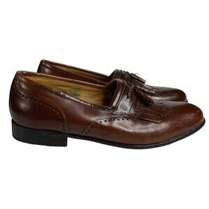 Stacy Adams Dress Shoes Mens Size 10.5 Brown Tassel Leather